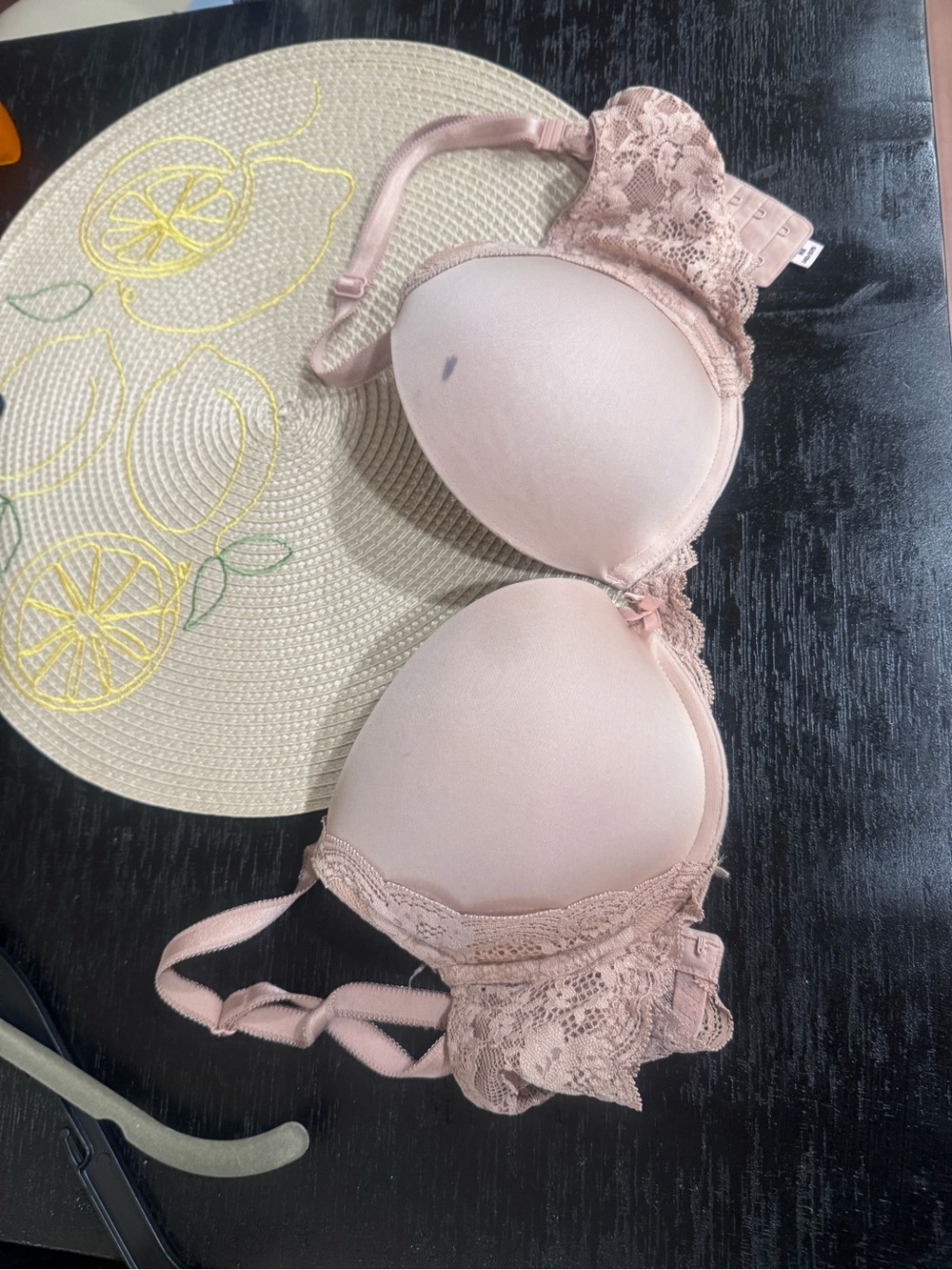 Victoria's Secret Light Pink Lace-Trim Padded Bra